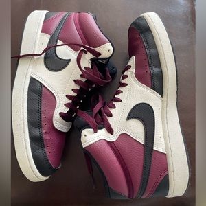 Nike Court Vision Mid Men’s Size 7 Beetroot/Black